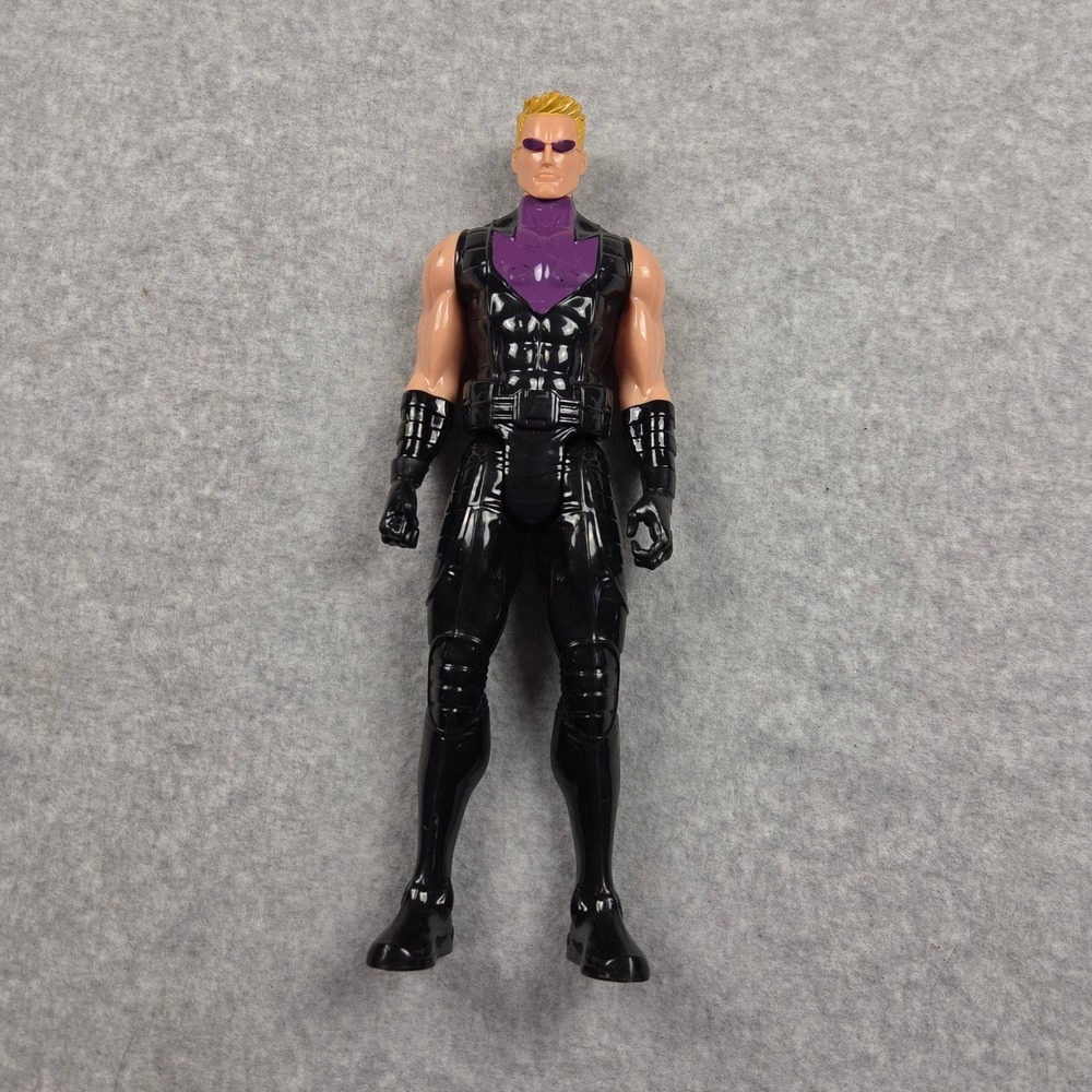 Marvel Hawkeye Action Figure 2014 Hasbro Titan Hero Series Black Purple 12 Inch